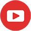 Red circular YouTube logo icon.